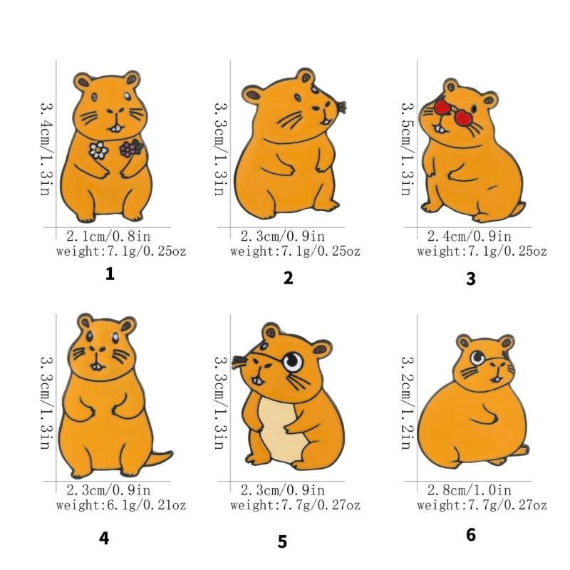 Cute Capybara Metal Badge Pin Trendy Capybara Designs Brooch Pin Badge Jewelry For Expressing Individual Style