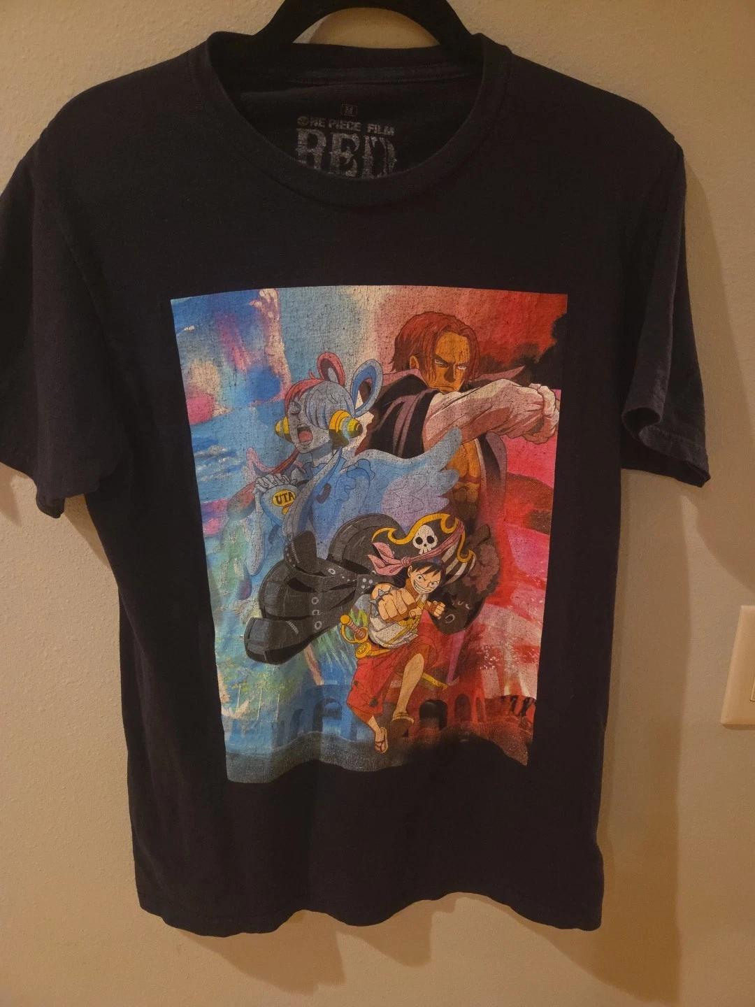 

One Piece Film: Red The Movie T Shirt Sz Medium Black Double Sided Ulta Shanks 3XL