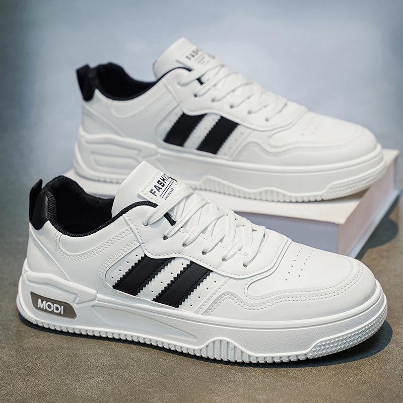 Spring Summer New Designer White Shoes for Men Fashion Lace Platform Board Shoes Male Casual Sports Sneakers Man