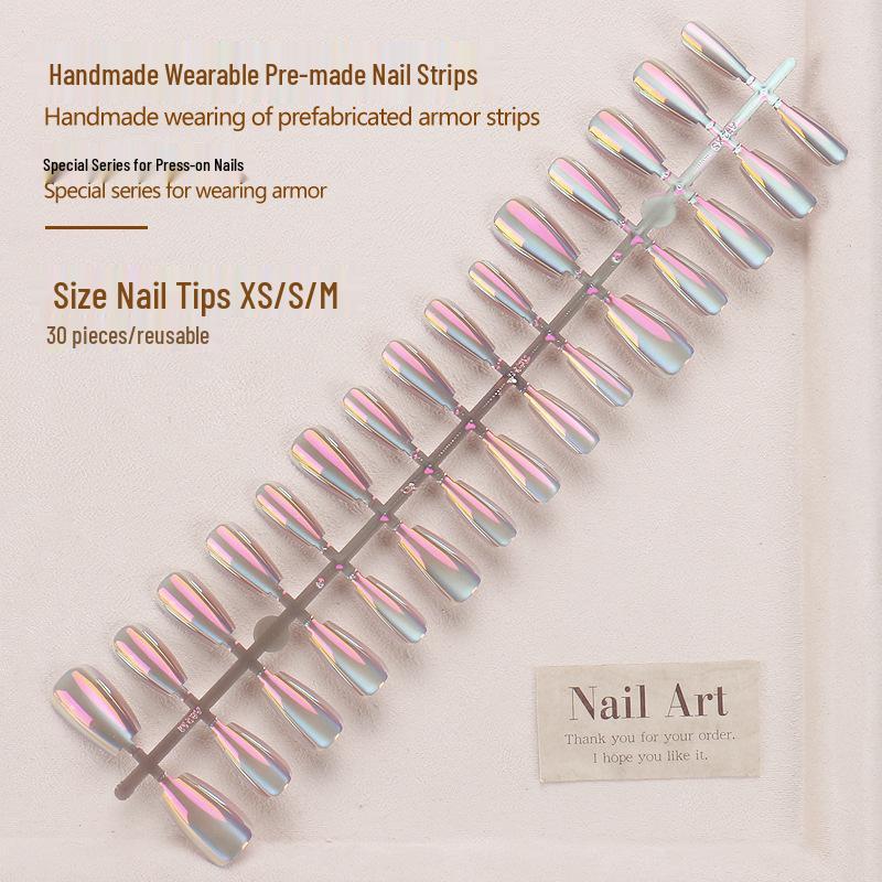 

Douyin Trendy Handmade Laser Starry Sky Nail Pieces Glue Version