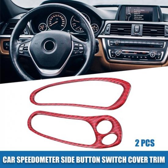 Car Speedometer Side Button Switch Cover for Chevy Corvette C5 Red (Set of 2)