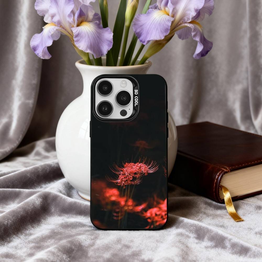 G-Ghoul R-Rote Spinnenlilie Tokio Handyhülle Für iPhone17,16,15,14,13,12,11 Plus,Pro Max Candy Silberbeschichtet Innenabdeckung