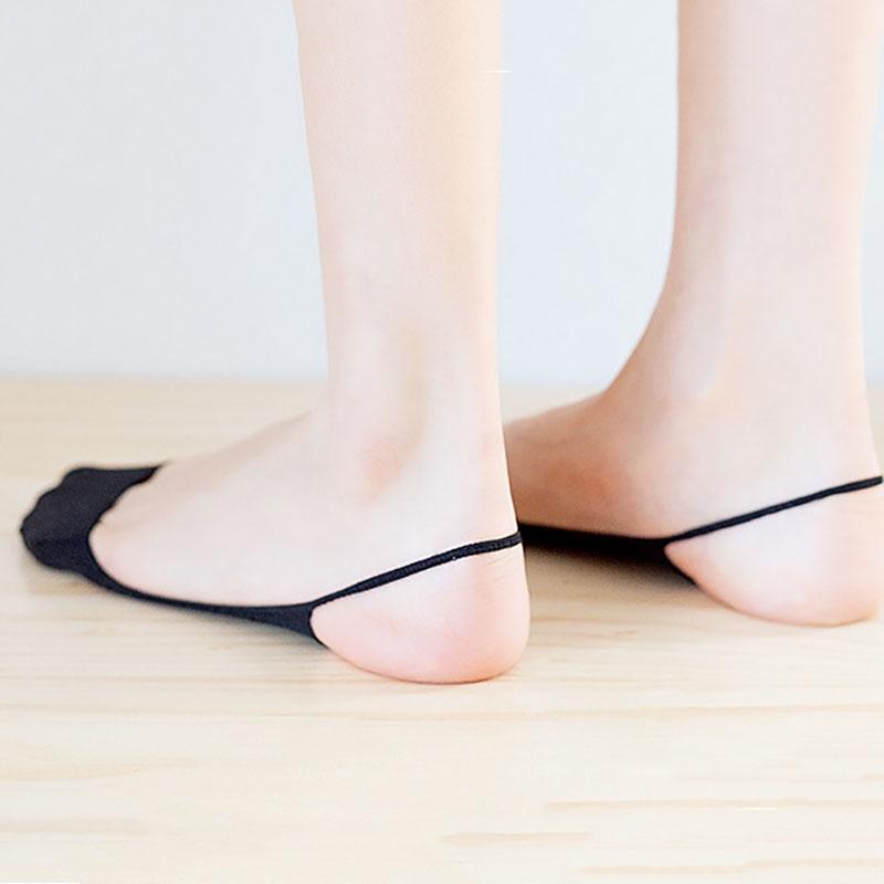 Half-length Suspender Stockings Anti-slip High-heel Socks Low-cut Women's Socks Front-foot Flat Cotton Socks