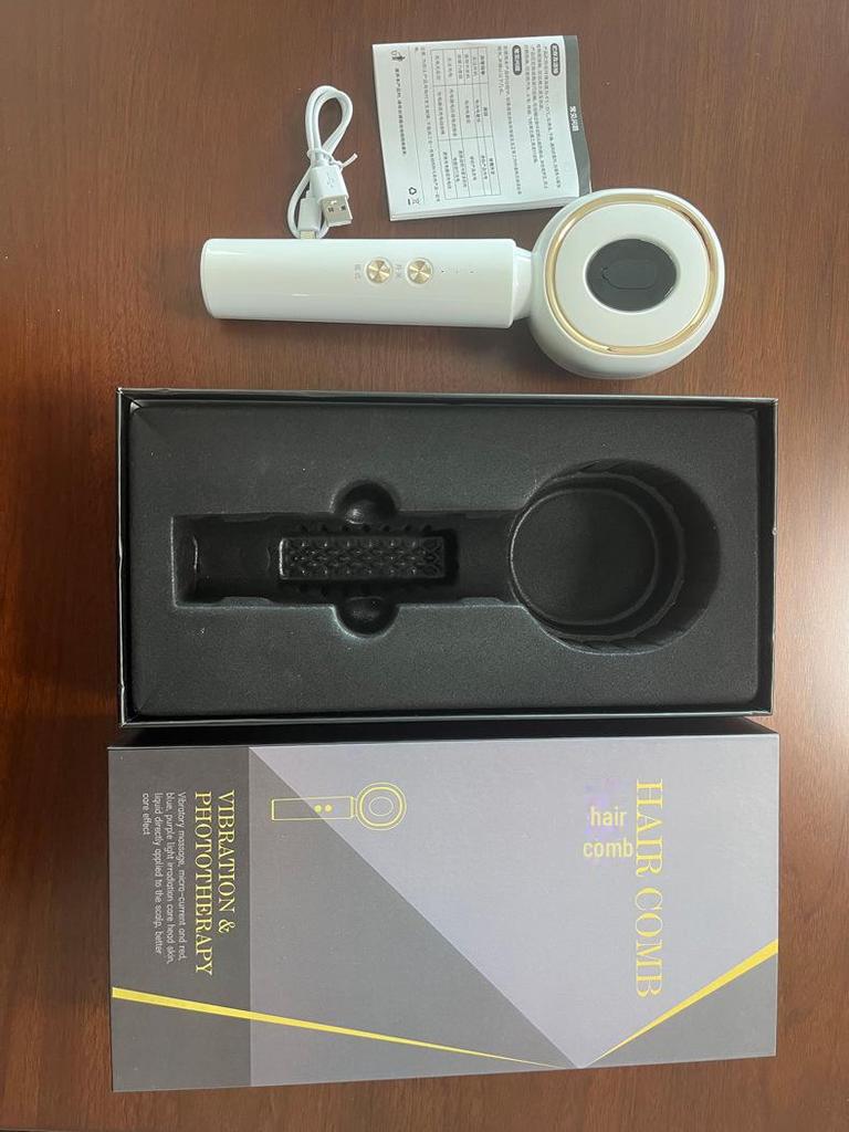 Red Light Scalp Massager & Hair Growth Comb with Essence Applicator for Anti-Hair Loss