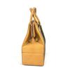 FENDI vintage Zucca logo Box-shaped bag Hand Bag Canvas/Leather Brown