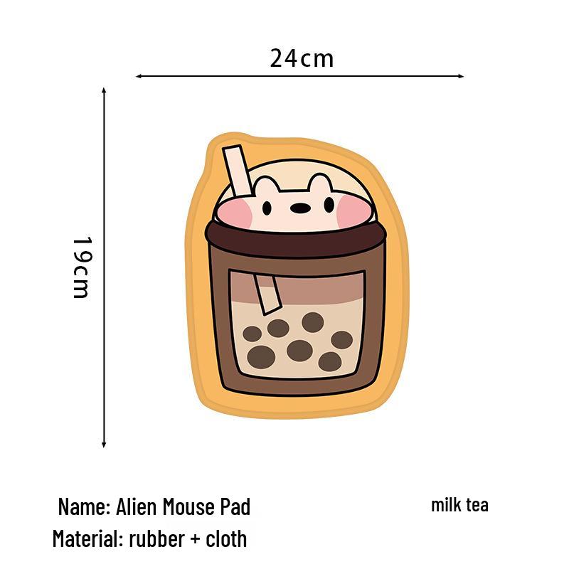 Cute Pink Cartoon Mouse Pad - Non-slip Soft Pad for Notebooks & Keyboards