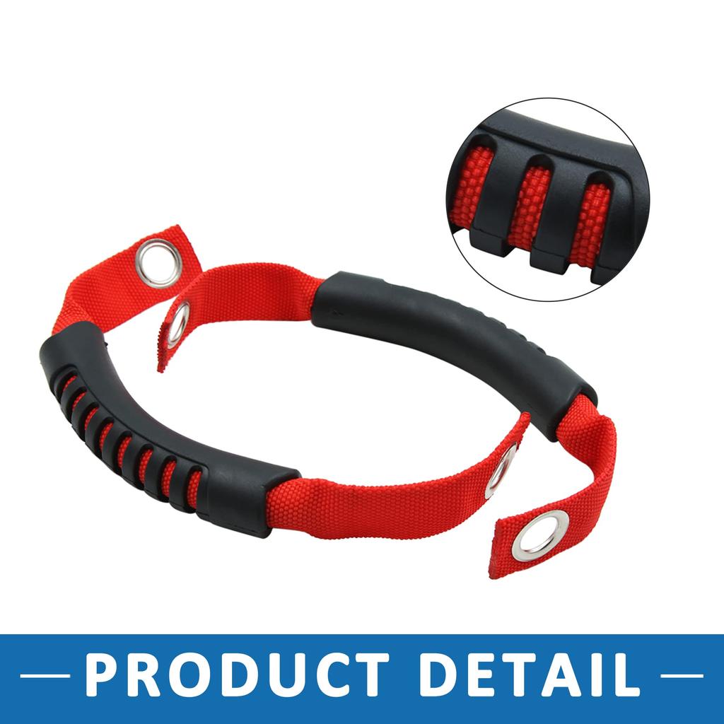 A ABSOPRO Car Rear Seat Grab Handle, Red