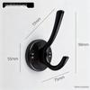 Aluminum Alloy Door Hook: Single/Double Wall, Bathroom & Kitchen Clothes Hanger
