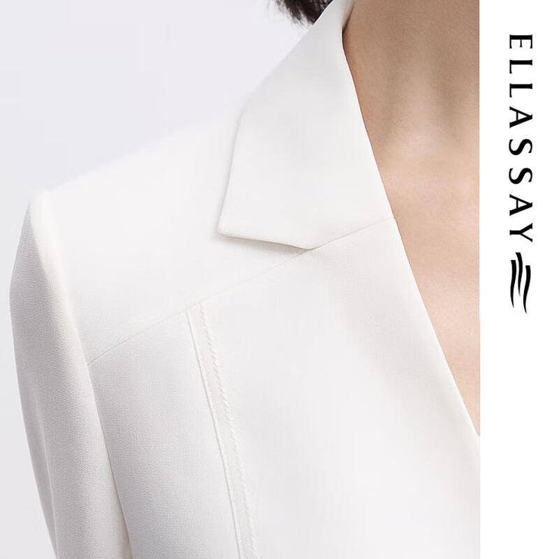 ELLASSAY Women's 3/4 Sleeve Cropped Blazer