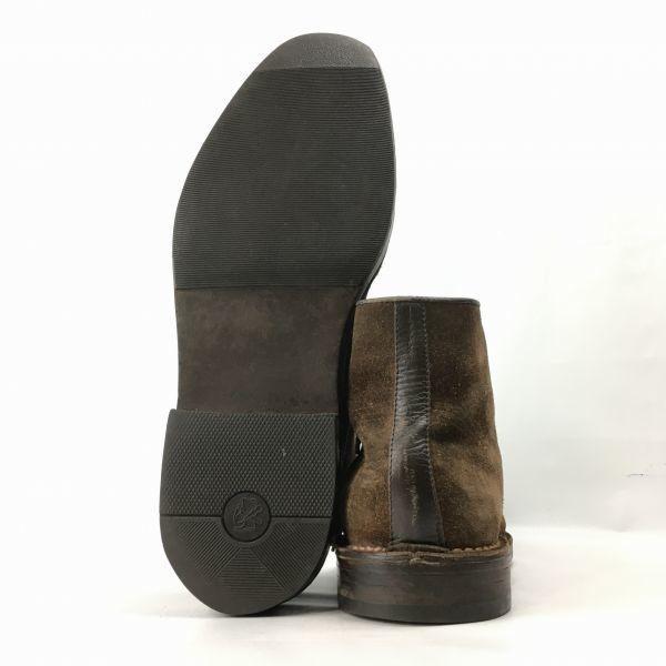 Burberry Leather Chukka Boots Dark Brown size 26.0 Men's(USED)