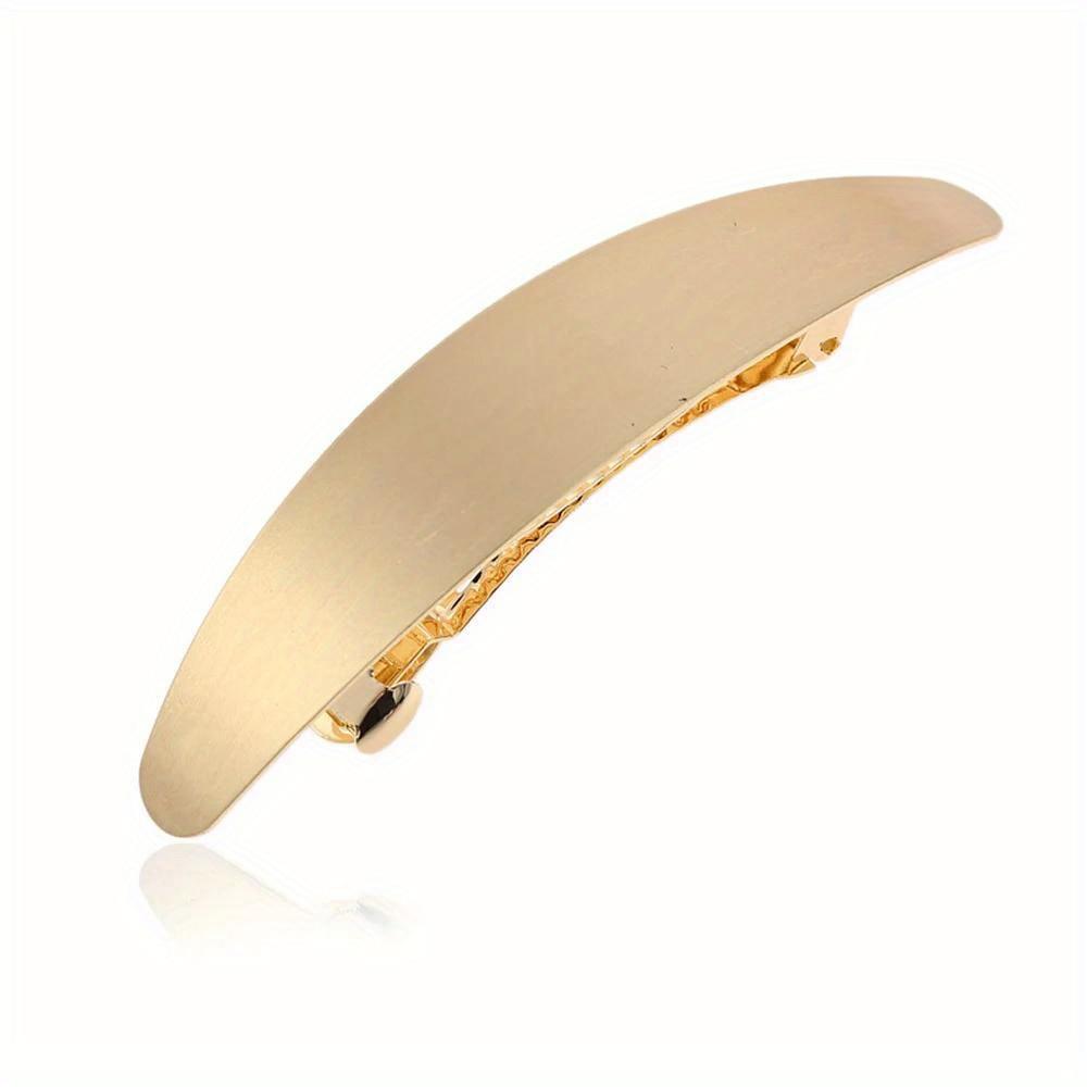 Elegant Mental Strip Hair Barrette For Women Smooth Surface Headwear Vintage Long Hair Clips Hair Styling Accessories