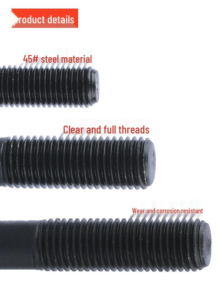 45# Steel Double-Ended Bolt/Stud Mold Press Plate Screw M8-M36