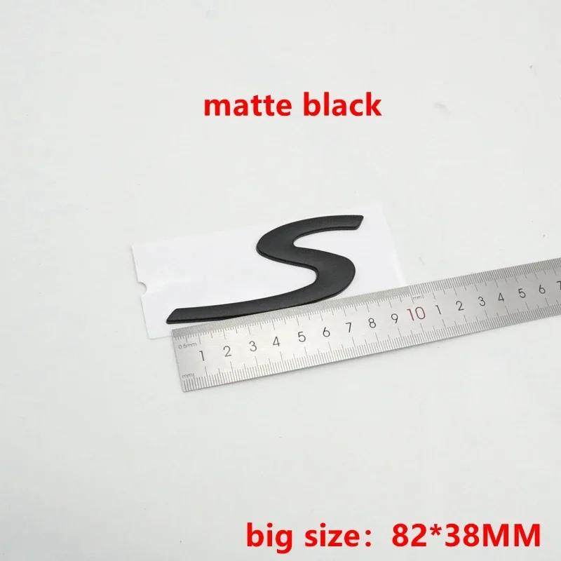 1Pc Car Rear S 4 GTS Letter Emblem Tail Door Trunk Sticker Styling Logo Badge For Panamera Macan Taycan 911 718