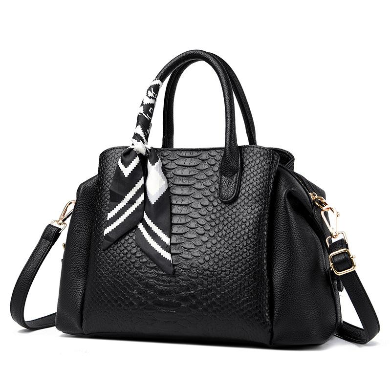 Large-capacity Bag Embossed Crossbody Tote Bag Boston Bag Ladies' Handbag