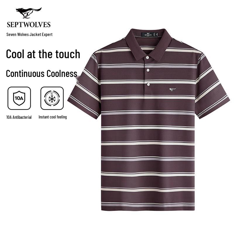 Septwolves Men s Cooling Antibacterial Polo T-Shirt 170/88A