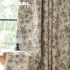 1PC NAPEARL French Retro Sketch Flower Curtain with  Aesthetic Blackout Window Treatments for Bedroom Living Room Home Decor
