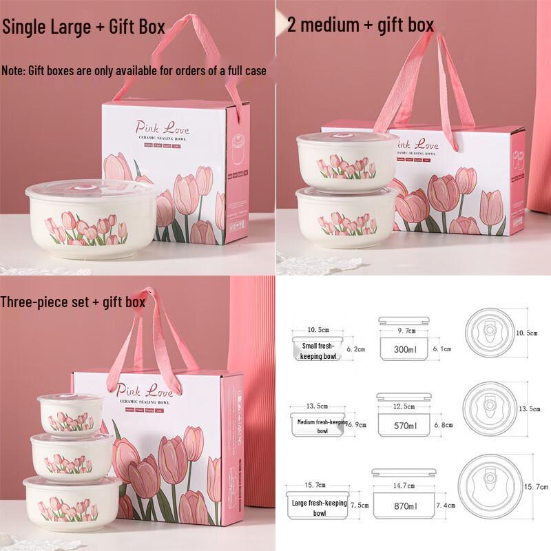 Bingyue Ceramic Food Storage Bowl Set