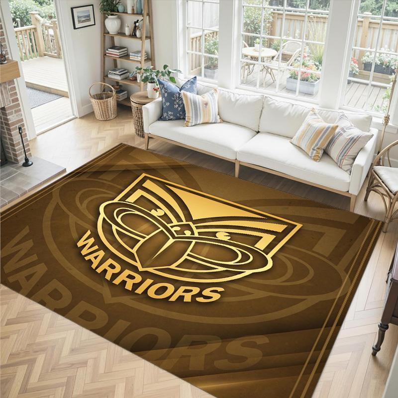Wigan Warriors Design Crystal Velvet Carpet Cozy Non?Slip Printed Rug For Bedroom Living Room Entrance