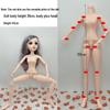 45cm/18-inch BJD Doll Body with Movable 23 Joints and 4-Point Hands, Includes Princess Clothes and Makeup for Customization