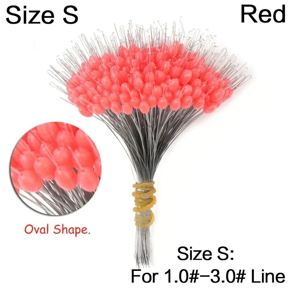 

FLYSAND 300Pcs/Bag Silicon Space Bean - Professional Stopper for Fishing Float, Anti-Strand Fish Line Resistance