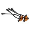 4pcs LED Front Grille Light Amber Lens IP67 Waterproof Replacement for Tacoma TRD Pro 2016‑2020