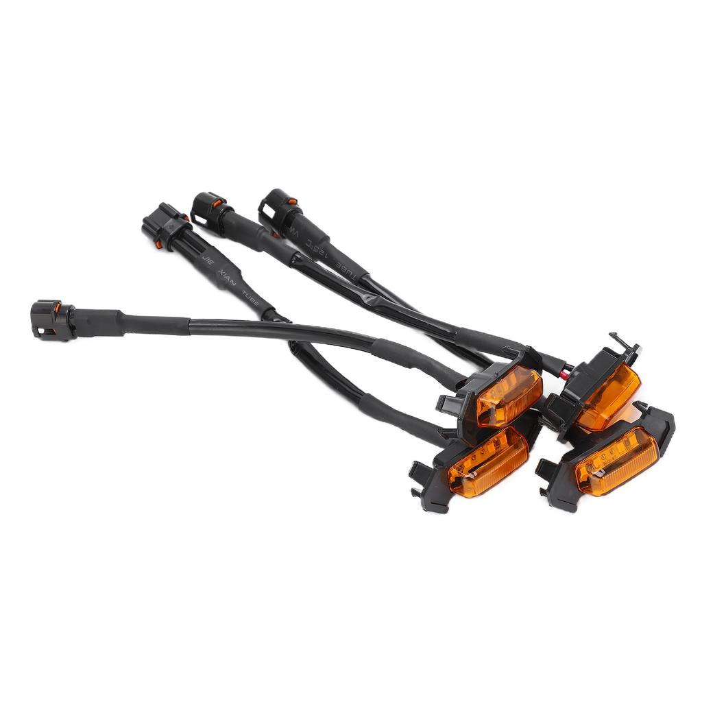 4pcs LED Front Grille Light Amber Lens IP67 Waterproof Replacement for Tacoma TRD Pro 2016‑2020