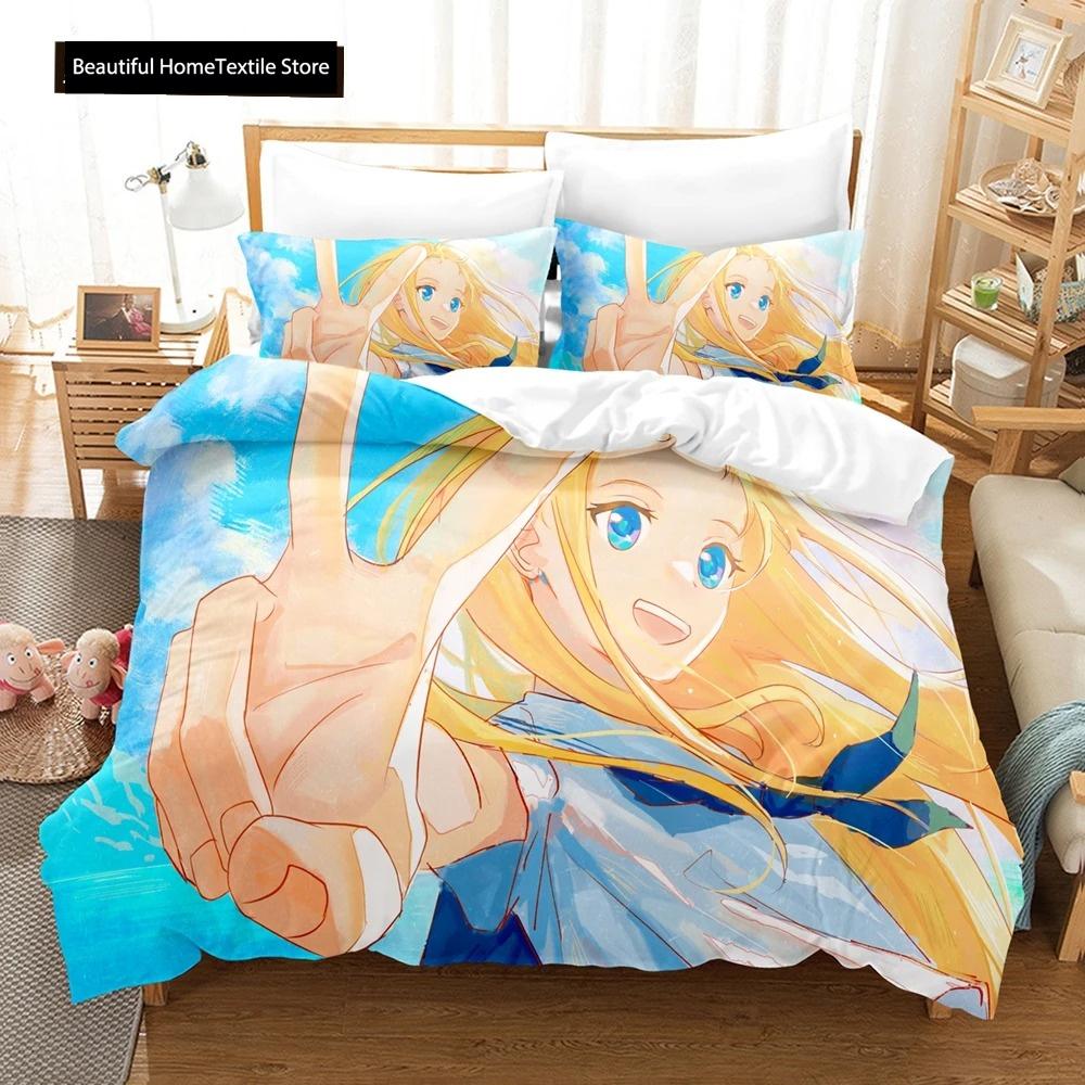 3D Gedrucktes Summer Time Rendering Bettwäsche-Set Anime Bettbezug Doppel Twin Full Queen King Erwachsene Jungen Bettwäsche Steppdeckenbezug