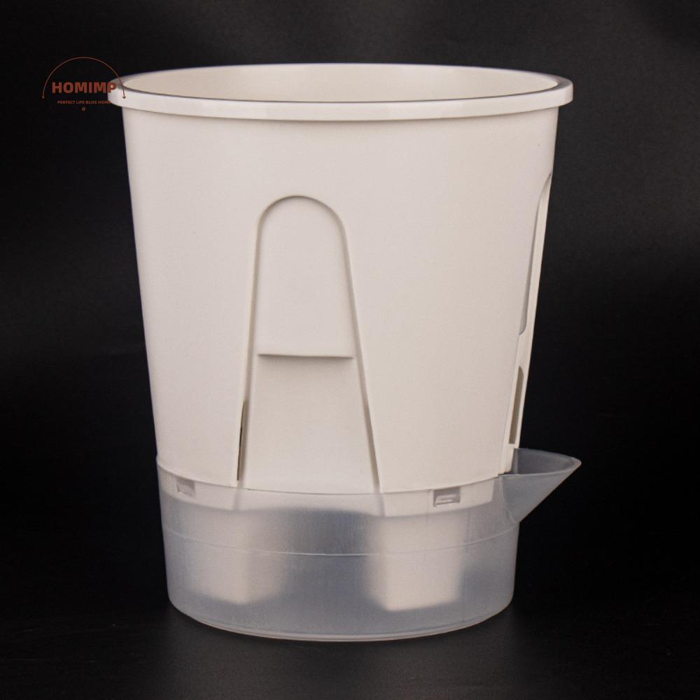 Plastic Self Absorbing Flowerpot Thickened Water Storage Hydroponic Flowerpot Tall Drain Holes Large Capacity Lazy Flowerpot