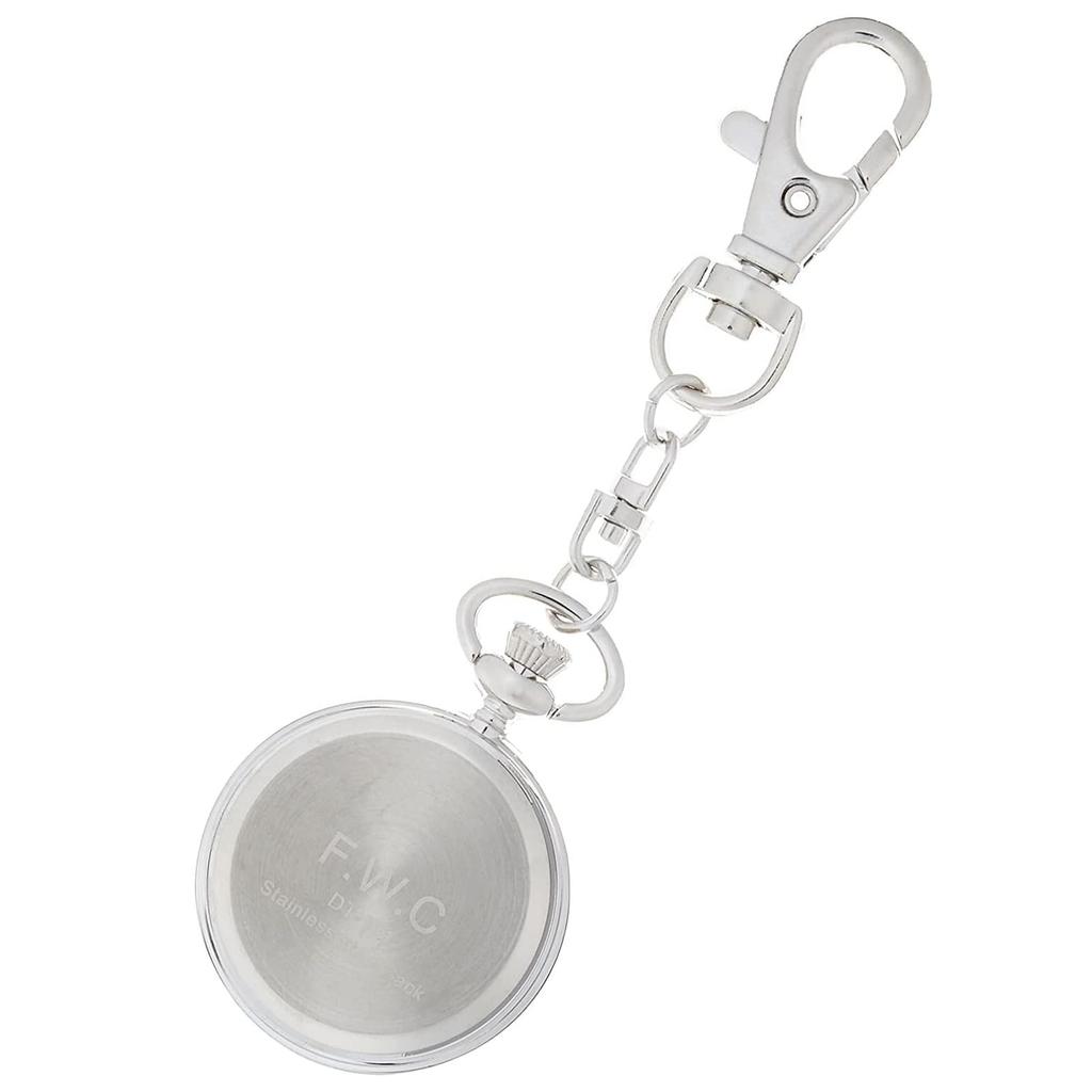 Fieldwork Women's Pocket Watch, Keychain Watch, DT111p-1, White