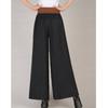 Women's Cotton and Linen Wide Leg Trousers Vintage High Waist Belt Causal Bandage Women's Pants Casual Large Size Pantalon Femme