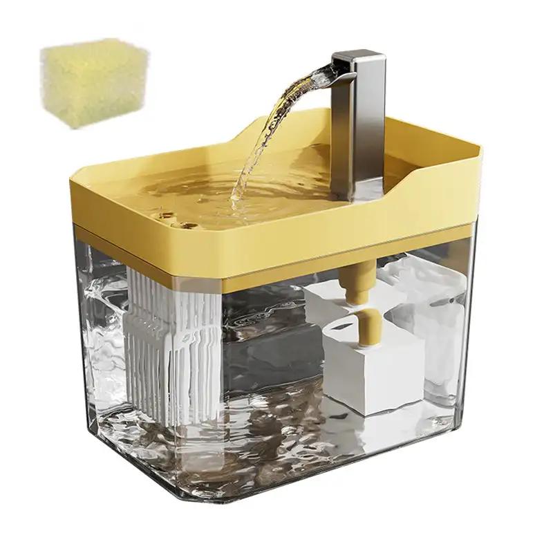 

Автоматична 1.5л Питна Фонтан для Домашніх Тварин Фільтр Безшумна Миска для Пиття для Кота Мобільний Диспенсер для Води для Собаки та Кота Приладдя для Годування Водою 1PC&1.5L жовтий