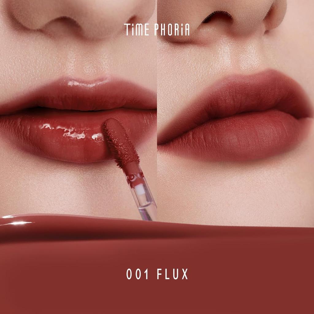 TIMEPHORIA Altera Blurring Lip Tint: Da finitura lucida a morbida opaca, sfuma le linee delle labbra, con una texture leggera, non appiccicosa, ariosa, vellutata per