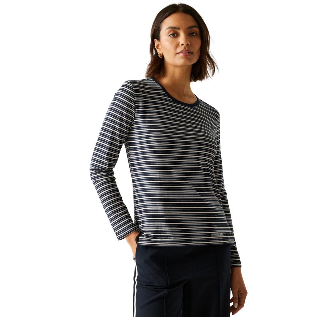 Regatta Womens/Ladies Federica Stripe Long-Sleeved T-Shirt