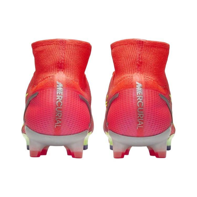 Nike Pantofi sport unisex Mercurial Superfly 8 Elite FG Bright Crimson Indigo Burst Portocaliu Alb Metallic-Silver CV0958-600