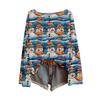 ZJW One-Shoulder 3D Christmas Pullover Sweater