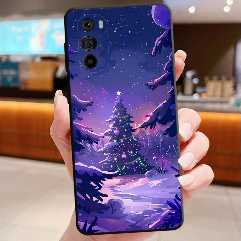Merry Christmas Tree Funda Phone Case For Motorola Edge 50 40 Pro 60 50 40 30 Ultra Neo Fusion Moto G Play G Stylus G Power G