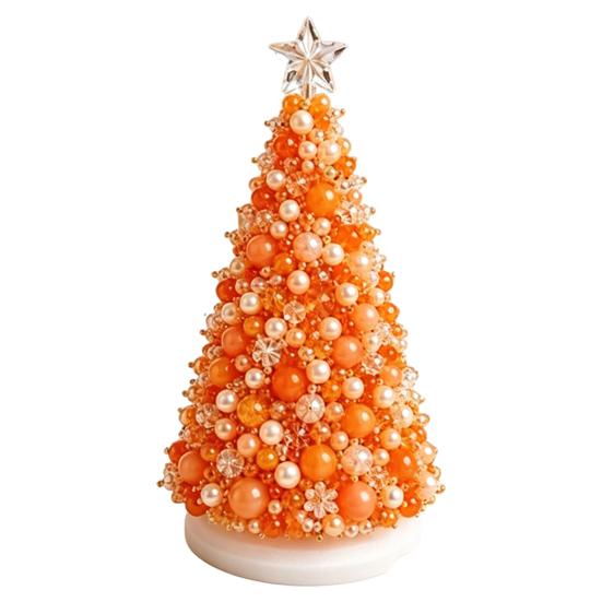 Decorative Bead Tree Assembly Dreamy Beaded Christmas DIY Kit, Handmade Holiday Craft, Multicolor Creative Craft Unique Tabletop Decor for Adults,