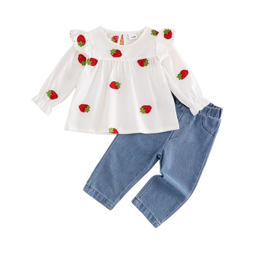 Kids' Long-Sleeve Top Set - Casual, Stylish & Versatile Children's Outfit