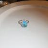 Zircon love open ring light luxury high sense index finger ring personality niche Internet celebrity ring fashion jewelry