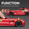 1/24 BENZ F1 Cool Sports Car Alloy Model Toys, Cool Lighting and Sound Effects, Strong Recovery, Four-wheel Shock Absorption