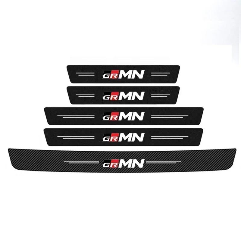 Car Door Sill Protector Trim for S0 GR Sport MN C-HR RAV4 Avensis Prado Prius IZOA Rear Trunk Bumper Scuff Plate Accessories JH0