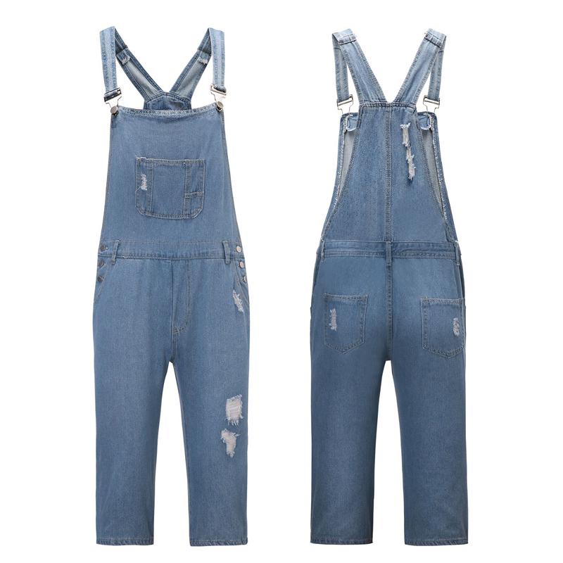 Men Casual Dungarees Denim Pants Bib 