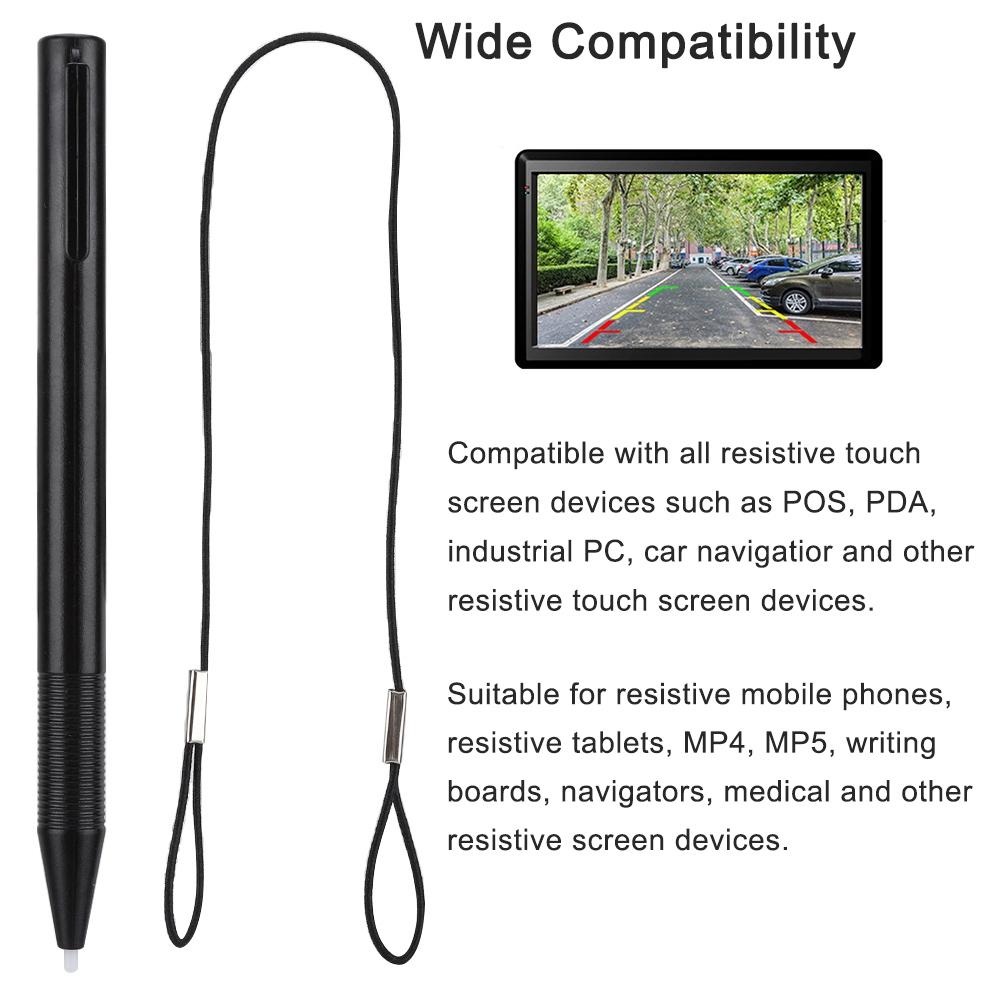 Touch Screen Painting Pen Resistive Stylus with Telescopic Rope For POS PDA Navigator