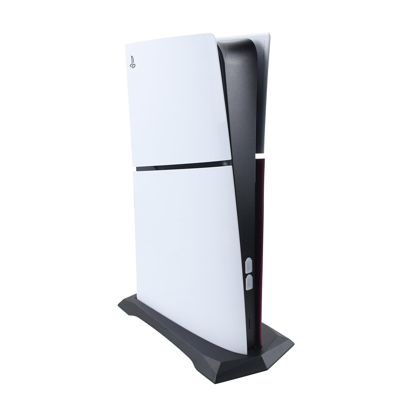 

RDFJ Підставка для PS5 серії Простий дизайн Економія місця Вертикальна підставка Покращена стабільність для PS5 для PS5 SLIM Digital (чорний, вип) чорний