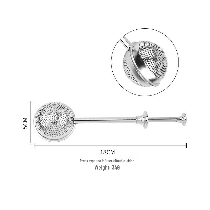 304 Stainless Steel Telescopic Tea Ball Infuser & Spherical Powder Shaker
