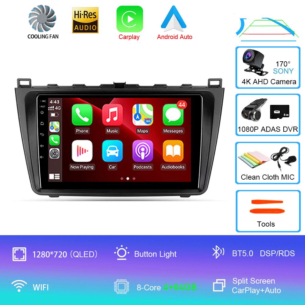Android 14 Car Radio For Mazda 6 II GH 2007 - 2012  Multimedia Video Player Navigation Stereo GPS No 2din 2 Din Dvd