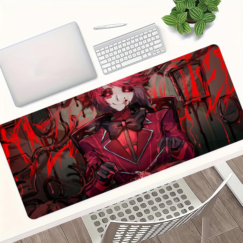 Velká podložka pod myš Hazbin Hotel Hráč Počítačové příslušenství Podložka pod myš Podložka pod klávesnici notebooku Kobercový stůl PC Anime XXL Herní podložka na stůl