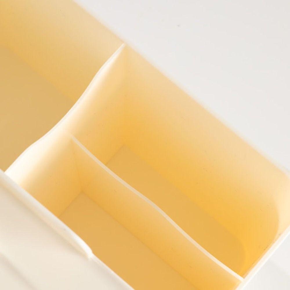 Large Capacity Stationery Storage Box Multi Grid Makeup Brush Holder Durable Pen Container  Office