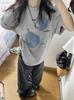 Fat mm summer cotton large size short-sleeved t-shirt women's new popular design sense niche American loose half-sleeved top