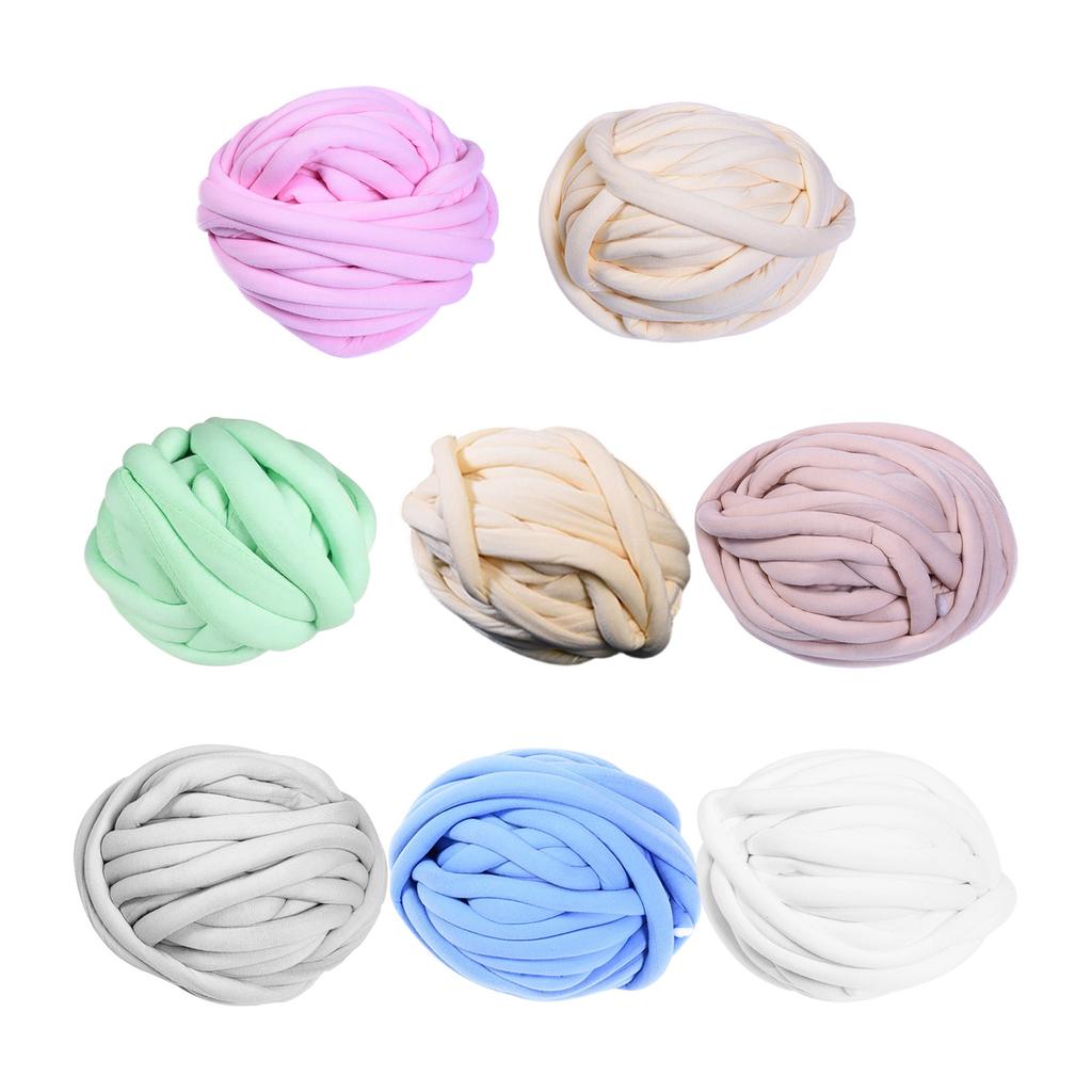 Soft Bulky Yarns 18.59YardX2cm Baby Blankets Yarns for Weaving Scarves Throw Cushion Baby Basket Knitting Handmade Bag